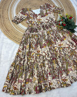 Muslin cotton kalamkari frocks