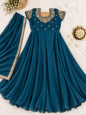 Space silk party wear heavy 2pc set