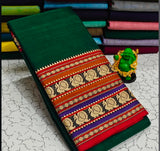 Narayanapeta Handloom cotton peacock Boarder saree