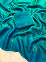 Space silk beads buttis saree