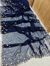 Handwork georgette saree