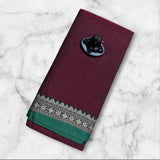 Narayanpeta mercerised cotton saree Rudraksha Sindoor boarder