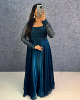 Space silk umbrella dress set
