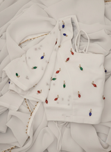 Meera Customised Georgette saree and heavy work blouse