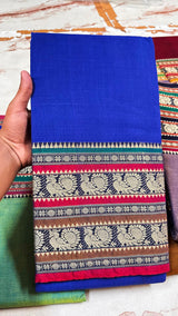 Narayanapeta Handloom cotton peacock Boarder saree