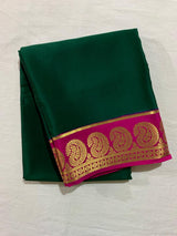 Mysore silk contrast budget friendly saree
