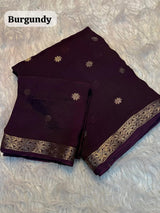 Viscose mysore buttis saree