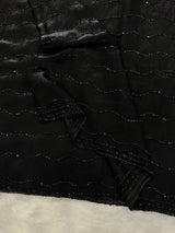 wonderful black cocktail space silk saree
