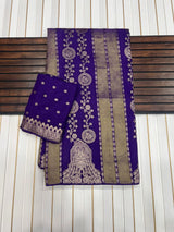 Kaddi viscose georgette tissue saree