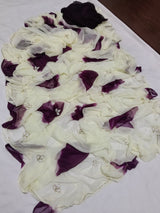 Chiffon butties shibori dye saree