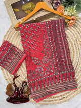Kareena Kapoor inspired Premium georgette ajrak saree