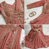 Anarkali pre stitched indo western outfit