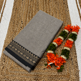 Narayanpeta Pure Cotton rudraksha boarder saree