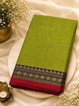 Narayanpeta Pure Cotton rudraksha boarder saree