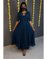 3 in 1 beautiful fully stitched gown in coat