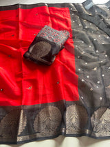 Tissue handmirrors traditional saree