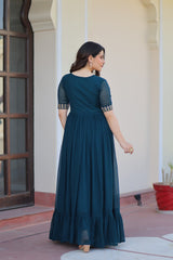 Party wear designer long frock