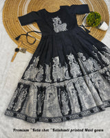 Kota fabric kalamkari frocks