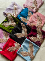 Exclusive Space silk bird patch saree