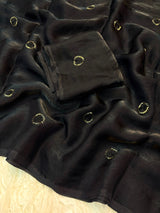 Space silk beads buttis saree