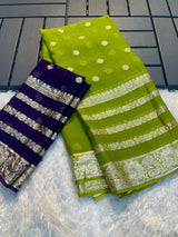 Viscose georgette festive saree