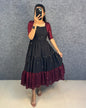 Dual colour maxi frocks for women