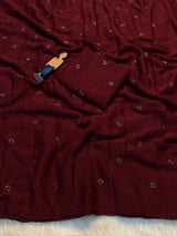 Coffee crush original beads buttis saree