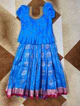 Customised maggam pattu parikini for kids