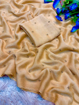 Coffee crush original beads buttis saree