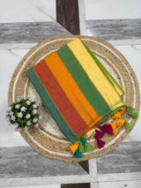 Mul Cotton 120 count Rainbow saree