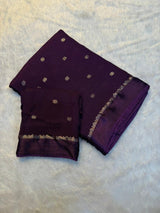 Jute silk viscose buttis saree