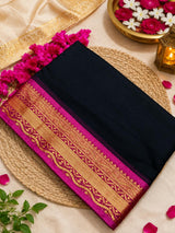 Mul cotton 120 courier zari boarder saree