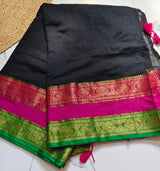 Mul cotton 120 courier zari boarder saree