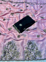 Rangoli silk heavy work saree