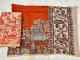 Kota cotton pure kalamkari dress material