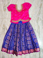 Customised maggam pattu parikini for kids