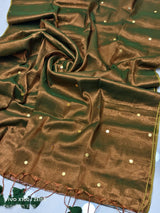 Raga tissue mul cotton saree