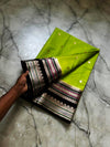 Banarasi soft katan silk contrast boarder saree