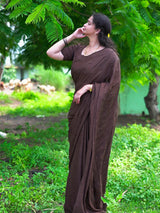 Coffee crush original beads buttis saree