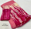 Butter georgette shibori dye saree