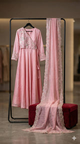 Anarkali pre stitched indo western outfit