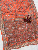 Kareena Kapoor inspired Premium georgette ajrak saree