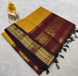Kalyani pattu cotton checks saree
