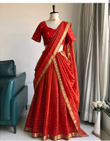 Vintage chex Half saree