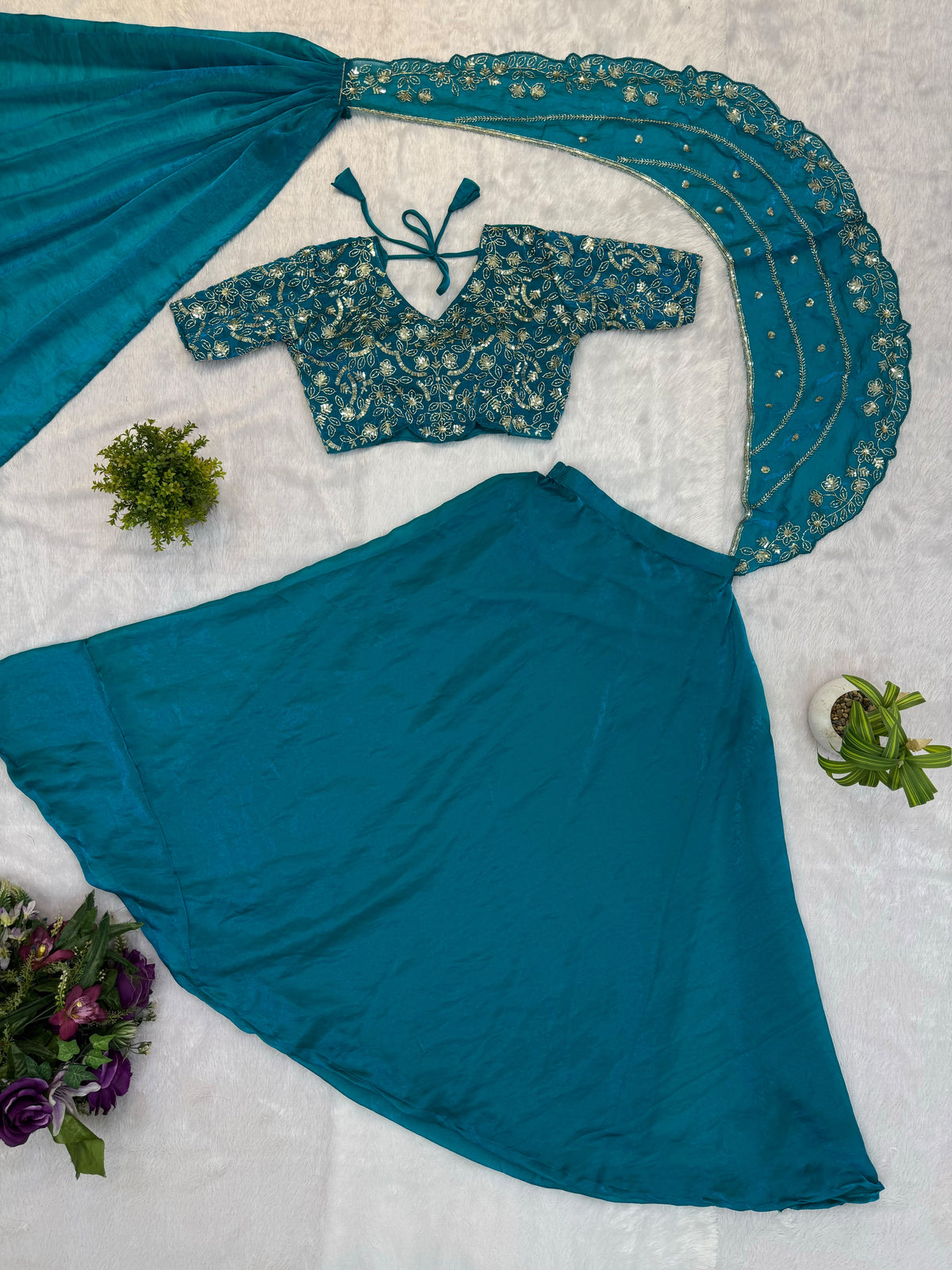 Ready to wear one minute lehanga set