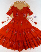 Cotton fully stitched maxi gown for women