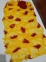 Chiffon butties shibori dye saree