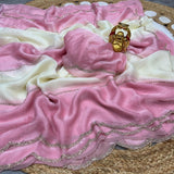 Cotton candy space silk saree