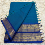 Chettinadu Pure Cotton kanchi zari Saree