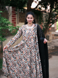 Pure Cotton Kalamkari Block Print Anarkali with Georgette Duppatta